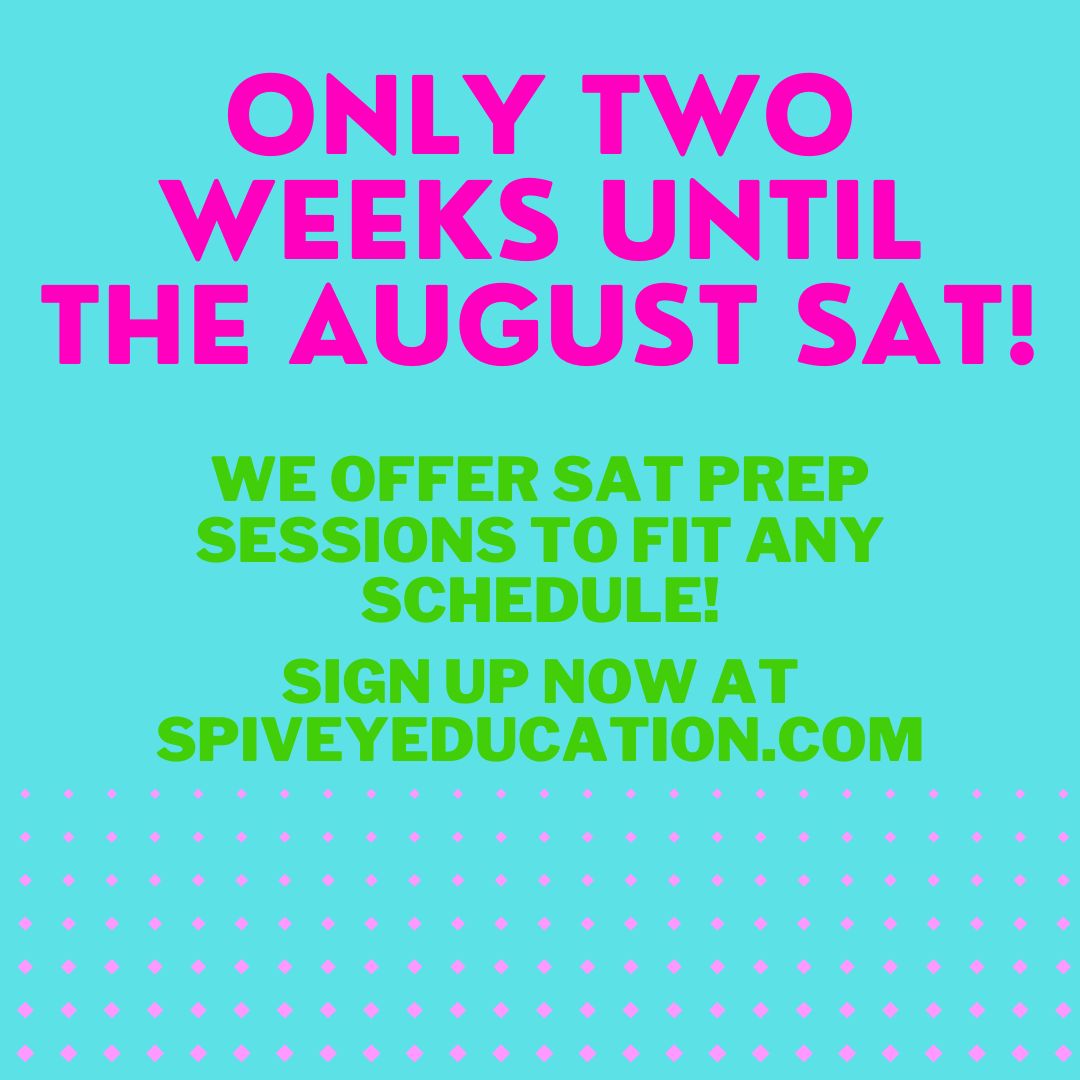 SpiveyEducation's tweet photo. Book a session today! #spiveyeducation #fridayvibes #onlinetutoring
#tutoring #teaching #education #tutoringservices #privatetutoring #satprep #satpreparation #satprepcourse https://t.co/tklpHvlV26