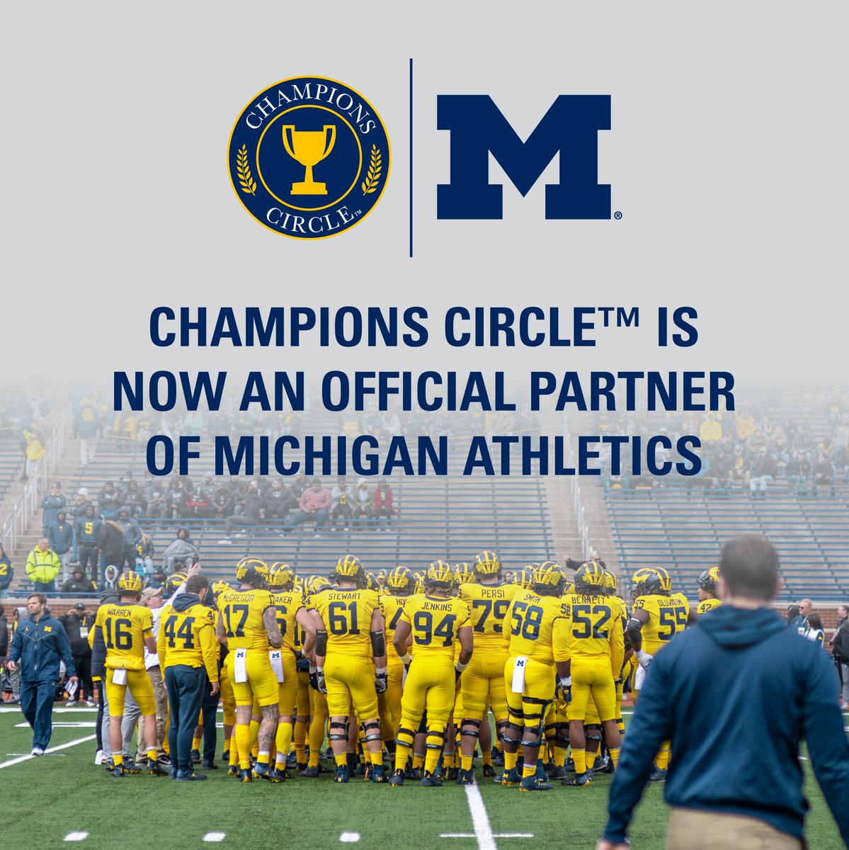 BREAKING: Champions Circle™, the preeminent Name, Image and Likeness (NIL) “collective” supporting UofM student-athletes, today announced that it has entered into a groundbreaking agreement to become an official partner of Michigan Athletics. Full story: rb.gy/rvinb