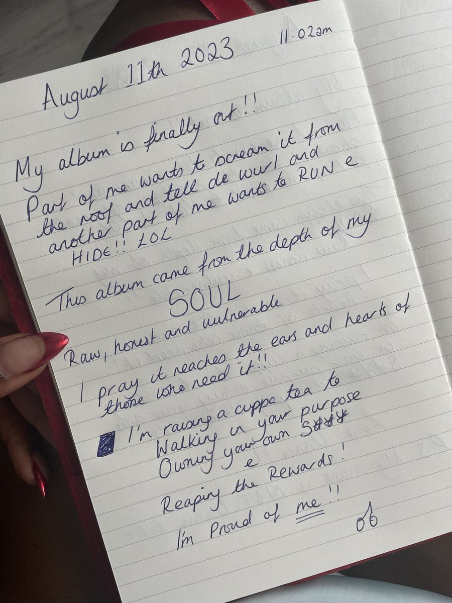 cherrivoncelle's tweet photo. It’s emotionalllllllll!
Today is my album release day!
#theredjournal based on my journal entries written while transitioning through marriage, separation, Se%ual abuse, single life and finding LOVE again! 🥰
https://t.co/uXVYcdpiR4 https://t.co/pz3Nc1z8FD