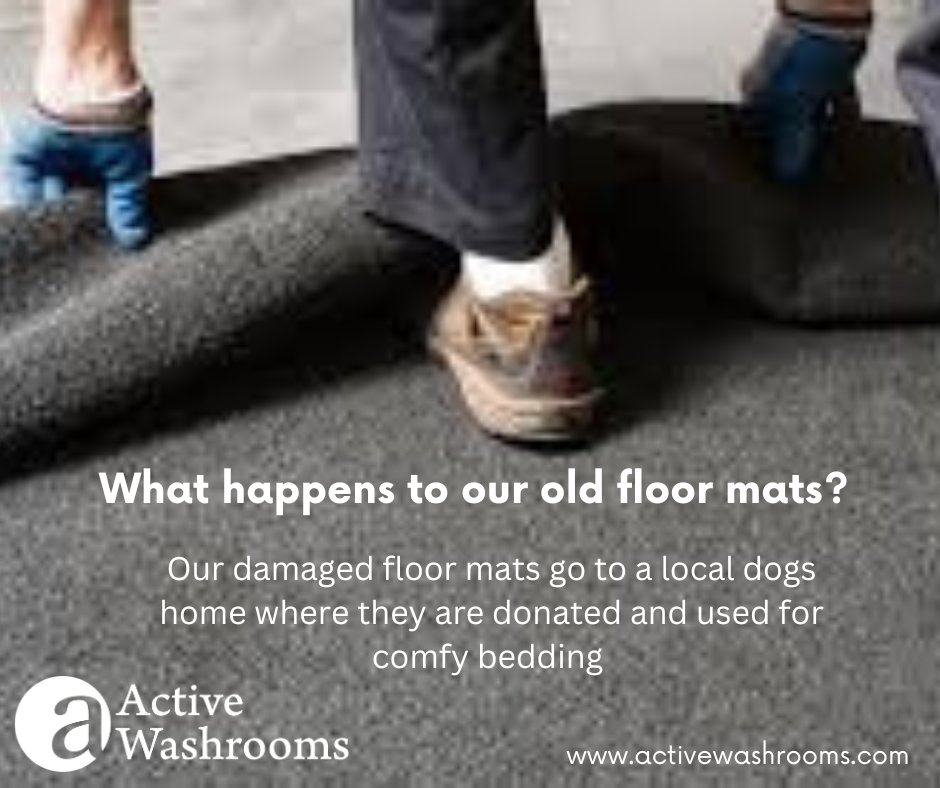 Did you know our damaged floor mats and laundry are donated to a local dogs trust to become pet beds. 🐾🐾🐾
#FloorMats #FloorCare #EntranceMatting #Laundry #ComfyBedding #HelloMonday #MondayMotivation #MondayVibes #LeadingTheWay #ActiveWashrooms