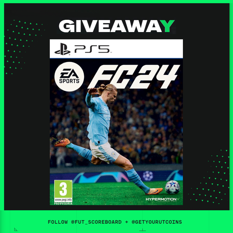 Fut_scoreboard's tweet image. 🚨EA FC Giveaway📢
Here we go again! 🎁

The winner will be drawn on Sunday evening! 

To enter: 
✅Retweet 
✅ Follow us and @GetYourUTCoins

What are you waiting for? It's free 🔥