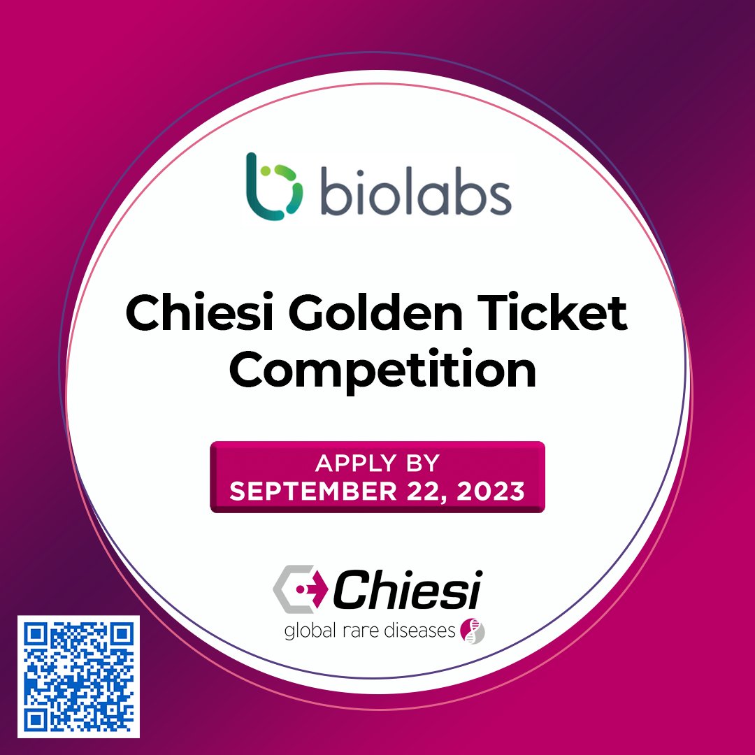 Go for the Gold! Apply now for the Chiesi Golden Ticket Competition for a chance to receive one year of @biolabs membership, plus access to a dedicated laboratory bench at one of BioLabs’ U.S. site locations. Applications are due September 22, 2023: biolabs.io/chiesi-2023-go…