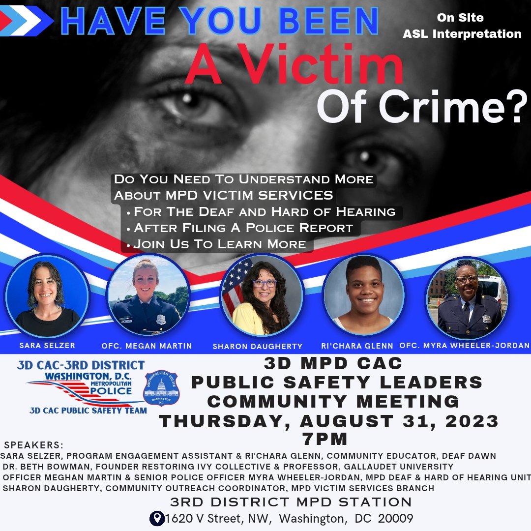 3D CAC - 3rd District MPD Citizens Advisory Coun. tweet media
