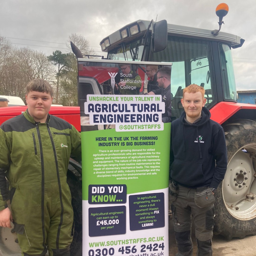 southstaffs's tweet photo. Itโs #NotTooLate to #CreateYourCareer in Agricultural Engineering ๐๐จโ๐ง
Youโll design, develop & install machinery used in the environmental & agricultural industries.
Join us & learn in fantastic facilities in the very centre of our land-based college โก https://t.co/h3xdJHbJOG https://t.co/kXaGKTAHXg