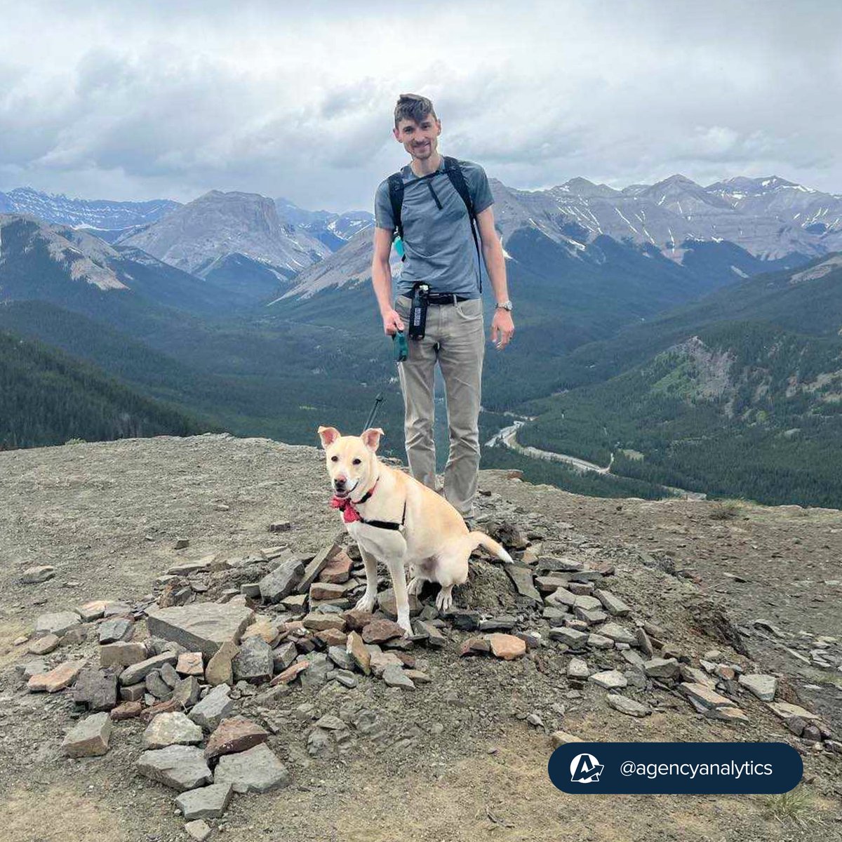 AgencyAnalytics's tweet photo. ποΈSay hello to Patrickβa hiking enthusiast, bocce ball player, and AgencyAnalytics Sales Superstar. In pursuit of a life enriched by the outdoors, he moved from Ontario to Calgary. Thanks to remote work flexibility, #worklifesuccess is now a reality! π#GoTeamAA #RemoteWork https://t.co/bFjFva4Gx0