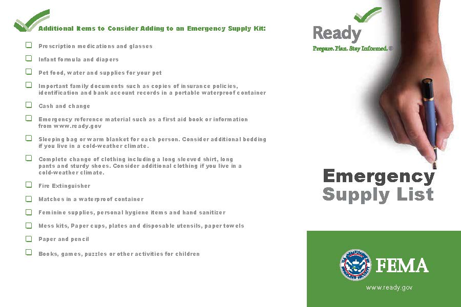 PlanoEM's tweet image. After a disaster, it is possible to be stranded without assistance for an extended period. To ensure your family's safety, it is essential to have food, water, &amp;amp; other necessary supplies that can sustain you for several days. Use the list provided: ready.gov  #Plano