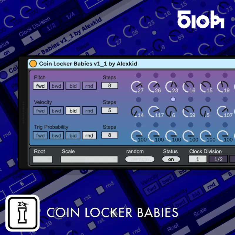 IsotonikStudios's tweet photo. FREE STUFF FRIDAYS: Coin Locker Babies by Alexkid
#ableton #abletonlive #live11 #daw #producer #producerlife #giveaway #isotonik #maxforlive #max4live #performodule #nedrush #marktowers #aval #isotonikstudios #freestufffridays
https://t.co/abLX9U68zp https://t.co/JQB2Tj1Lgd