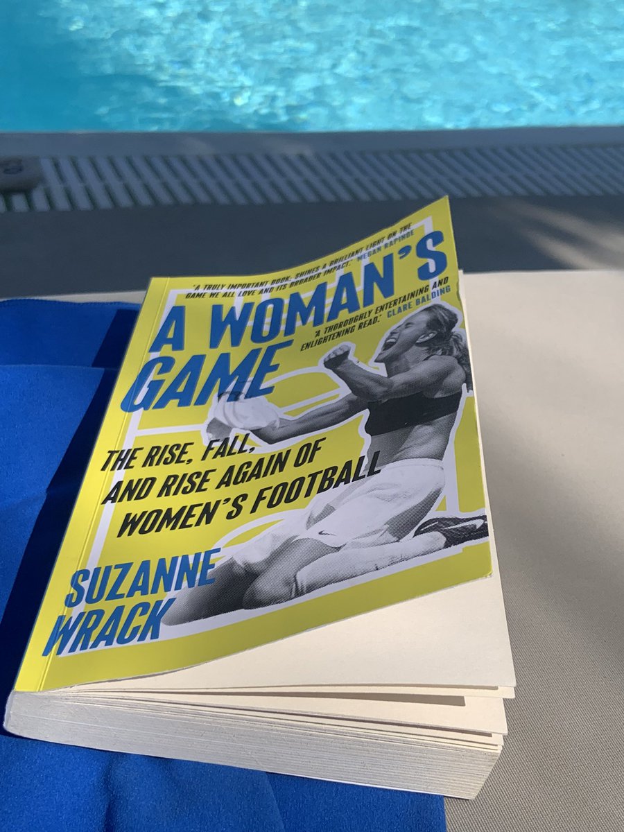 Miss_Strain_PE's tweet photo. Second book of the holiday and must say I was gripped from the introduction @SuzyWrack great read especially with the #WWC2023 on and the @Lionesses playing tomorrow in the quarter finals #thisgirlcan #thesegirlscan #awomensgame #Insight #gripped #poolreading #๐ https://t.co/tzGCm1z4Wa