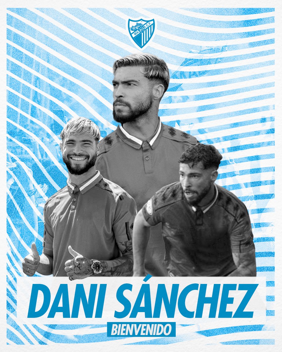 MalagaCF's tweet photo. MCFNews| ¡Dani Sánchez se convierte en la novena incorporación malaguista! 🤝

🔗 https://t.co/t1EtbG2DVx

¡Bienvenido a Málaga! ¡Bienvenido a tu casa! 💙 https://t.co/J33UwSgsog