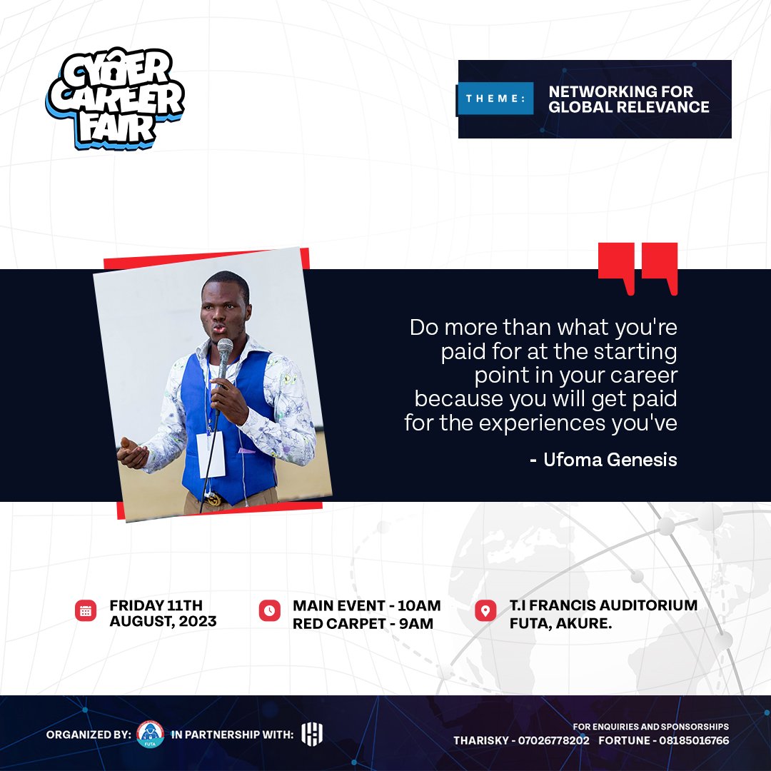 ccfairfuta's tweet image. Lightning talk from @Ufomzy27, on &quot;Advancing your career in Cybersecurity on both local and international scale&quot;
Thank you sir!

#learncybersecurity #infotech
