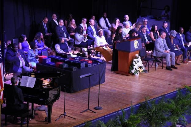 Behind the scenes last week at our Summer Graduation! Congrats, GRADS! Special thanks to all of our dignitaries & principals for attending! If you were a part of the commencement & want your graduation pic, contact @GradImages today! @BCPSDirector @SuptlicataP @principalvoices