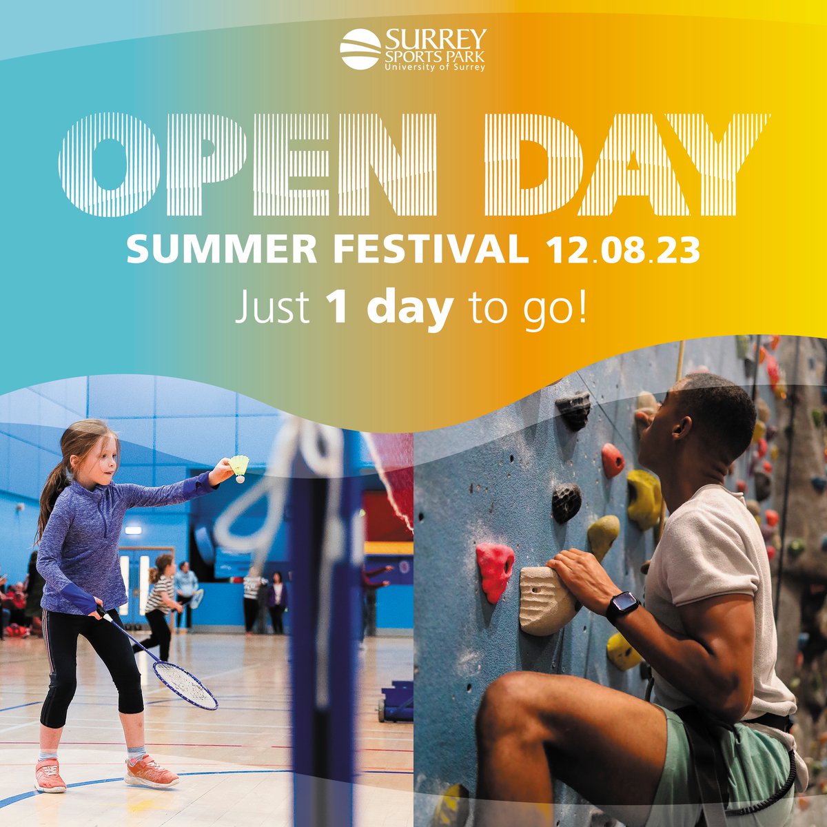 Looking for something fun to get involved with tomorrow? Tomorrow we are give you free access to all our facilities, including our festival zone with inflatables, garden games and food vendors! 🎾🏸🏐 Check out our timetable here bit.ly/3DL2I5E