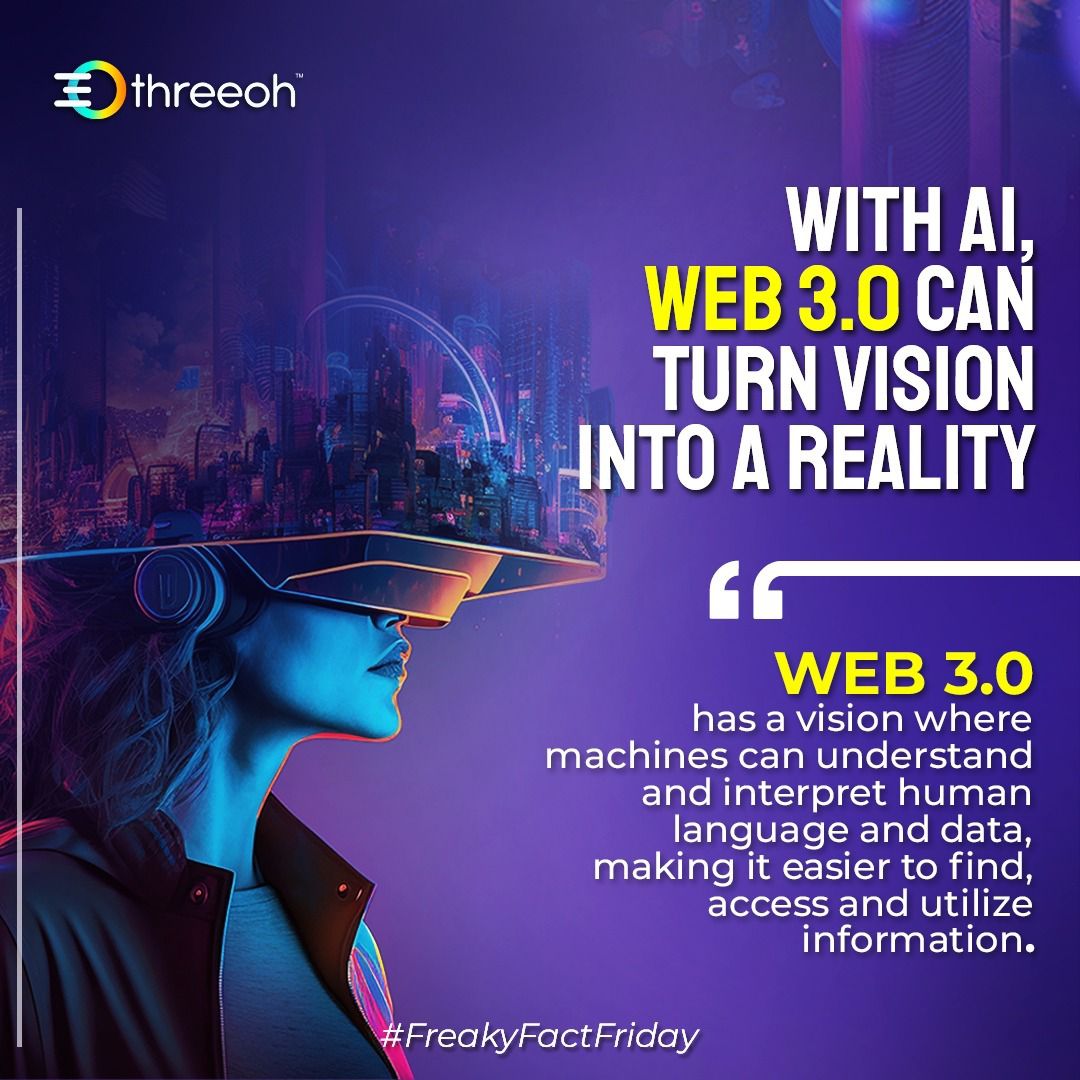 threeoh_io's tweet photo. Welcome to the fascinating realm of Web 3.0!
The vision of Web 3.0 offers us a glimpse into a future where the digital realm becomes an extension of our minds, a place where machines and humans collaborate harmoniously, revolutionizing how we access and utilize information.
#web3 https://t.co/5NPLqcXY1L