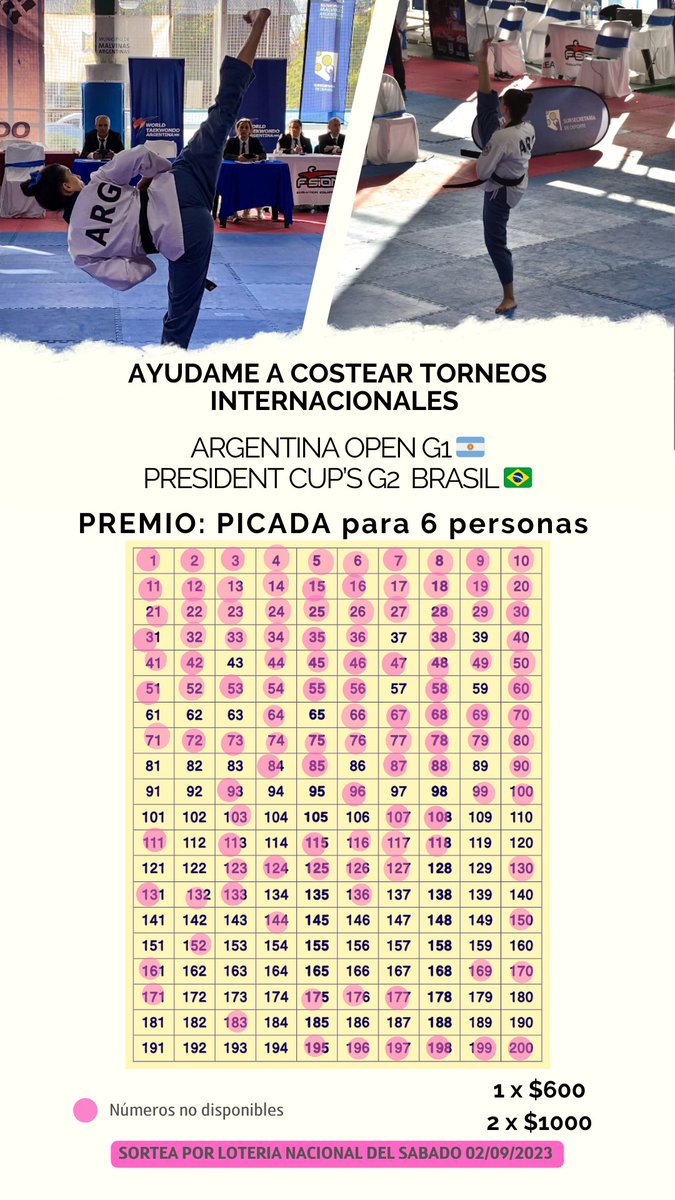Estoy juntando plata para viajar a competir, 
ayudenmeee 🙏🏻🥋 #deportesar #taekwondo #Argentina #unidosar @connieansaldi 

cvu:
0000003100009359230054