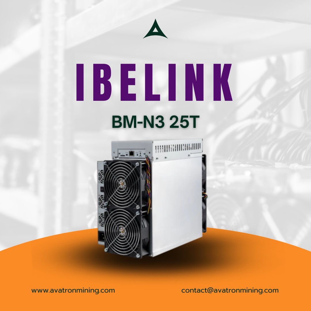 AvatronMining's tweet photo. ๐ Meet #iBeLink's BM-N3 Mining rig!
๐ Unveiling the powerhouse for the #Eaglesong algorithm with 25TH/s hash rate.
โก๏ธEfficient at 3300W, it's smart mining without compromise.
Elevate your mining game now! ๐ฐ๐ฅ
#iBeLinkMining #AVATRONMining https://t.co/skro45DUlu