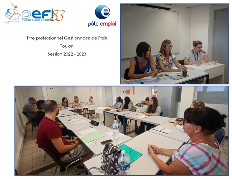 ✅ @poleemploi_Var Une fin de formation concluante pour les stagiaires de la formation conventionnée Gestion de paie avec Défi 83. L'employeur Naval Group a rencontré les sept candidats opérationnels et les a informés sur les opportunités d'emploi #ToulonFoch