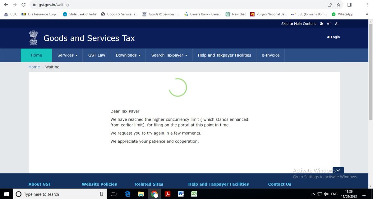 PradeepDhoot's tweet photo. Unable to login on GST portal #GSTR1 #GST https://t.co/KTUn7bYllz