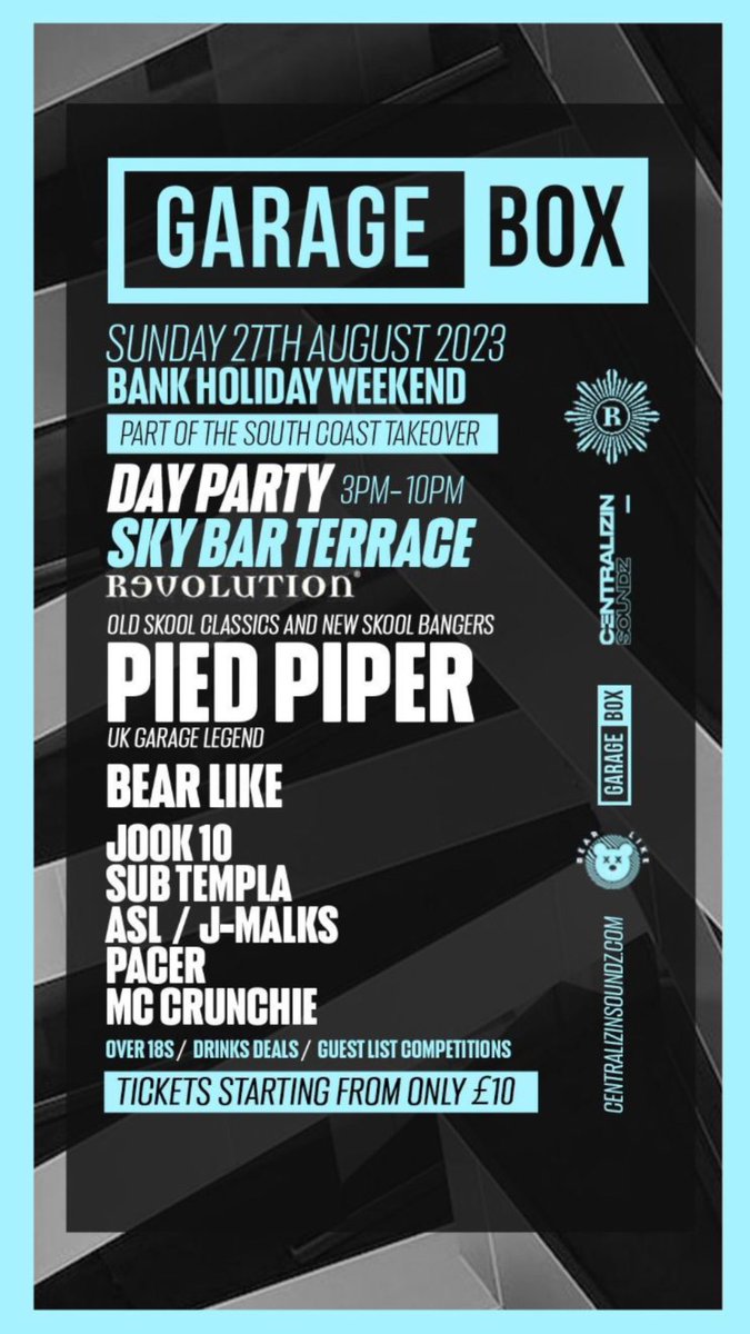 djjook10's tweet photo. Looking forward to playing at Garage Box day party (revolution Southampton) on 27th August supporting Pied Piper bringing the best in old skl Garage vibes. 

For tickets follow the link below 👇🏽 

https://t.co/Da0YzdvQEr

😁💥🙌🏽 https://t.co/8s2j80ClhR