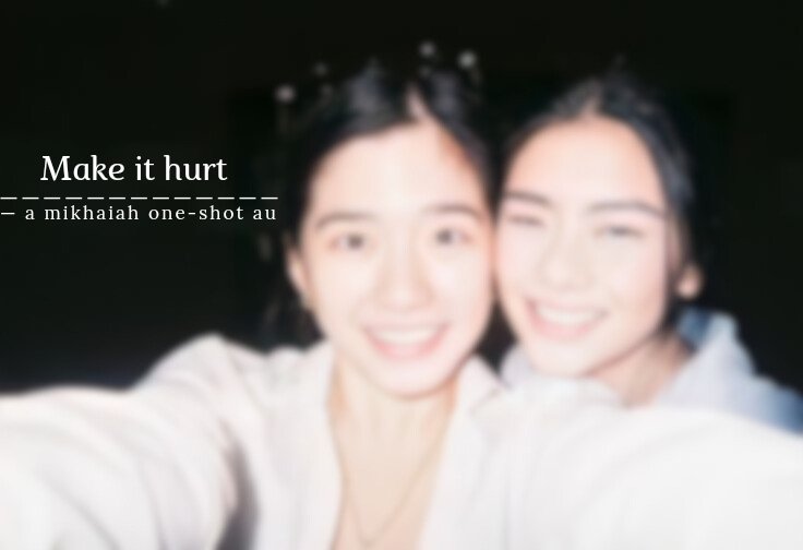 sheenaspup's tweet photo. Make it hurt
— a #mikhaiah one-shot au 

wherein Mikha and Aiah were both forced in an arrange marriage, what will happen if one of them falls in love?

"Hindi ba naging ako?" 

"Hindi naman talaga naging ikaw" https://t.co/Yrmkn9NIXn