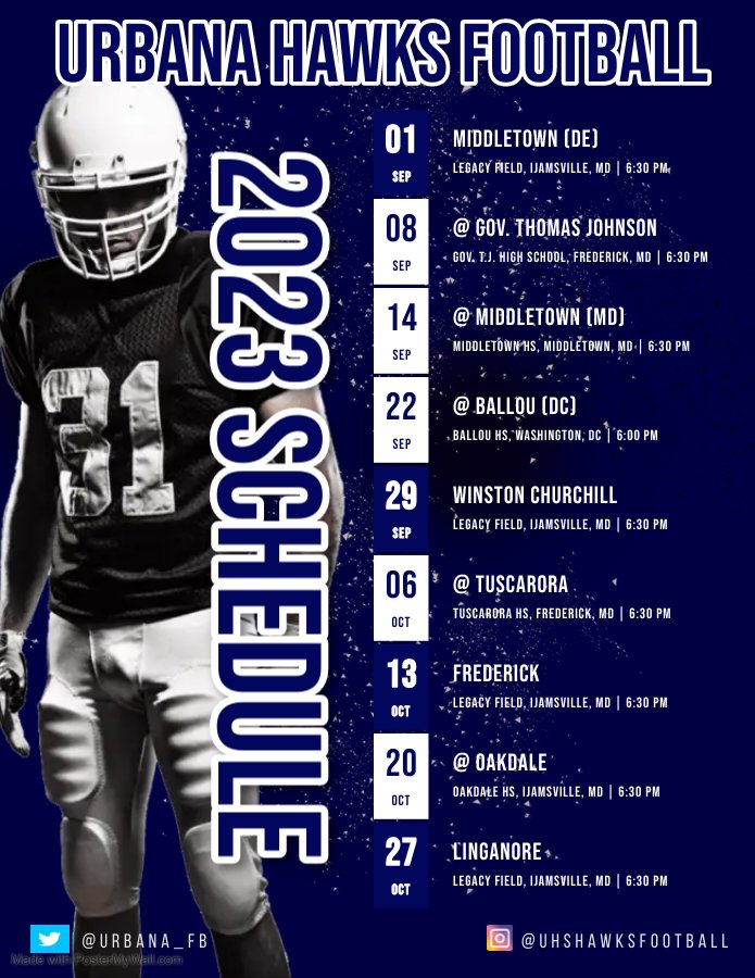 Urbana_FB's tweet photo. Our 2023 is Finalized.  
#leaveyourlegacy https://t.co/RMexsUHzzu