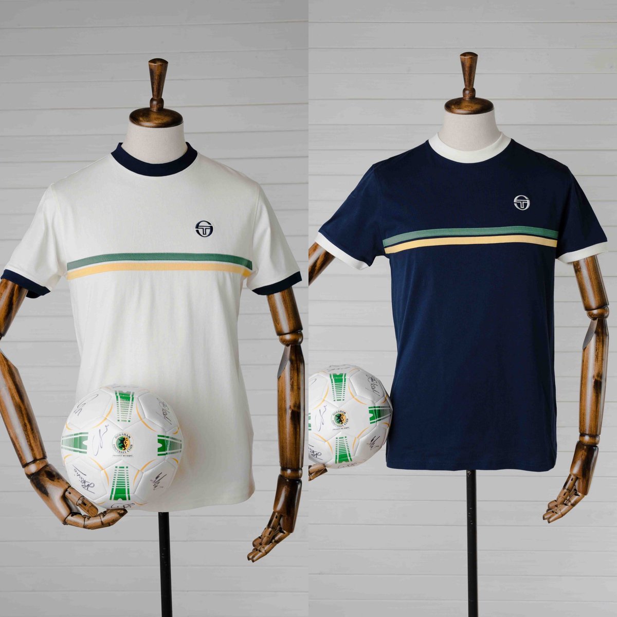 apachemenswear's tweet photo. They have ARRIVED!! Our world exclusive Sergio Tacchini x Apache x @HorshamFC T Shirts are in stock available to buy NOW! 💛💚

@LardyArmy @HorshamFCU18s @HorshamFCVets

https://t.co/U18vNzRJsR https://t.co/wGEKfGFHG6