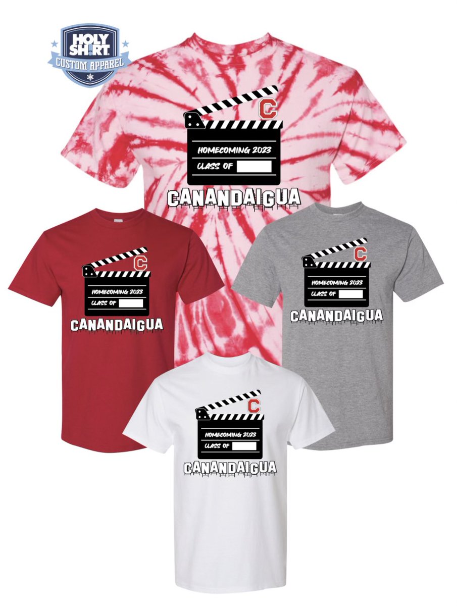 Homecoming shirts! Check out the link sent out this morning in ParentSquare (previously known as Bravessquare)