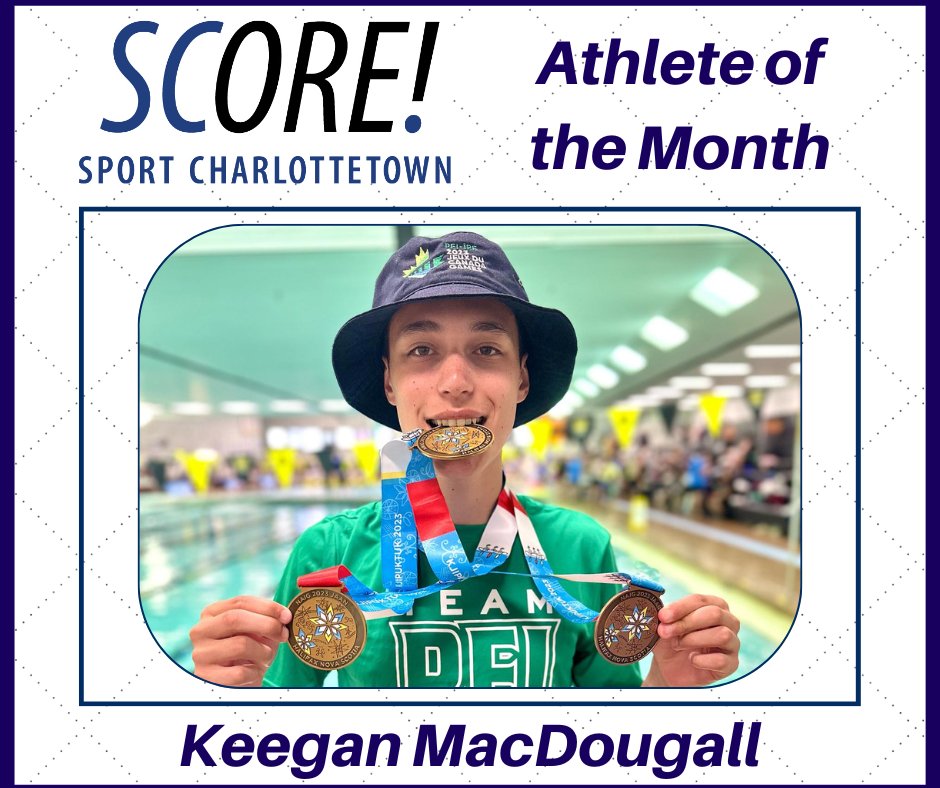 SportPEI's tweet photo. Congratulations to our July SCORE! of the month winner Keegan MacDougall! Keegan won 6 medals at NAIG 2023!

Thank you to SCORE! Sport Charlottetown for supporting athletic achievement across PEI!

Past winners: https://t.co/nY7wGppPfm

@ChtownPE | @pei_asc https://t.co/bykzptWvSo