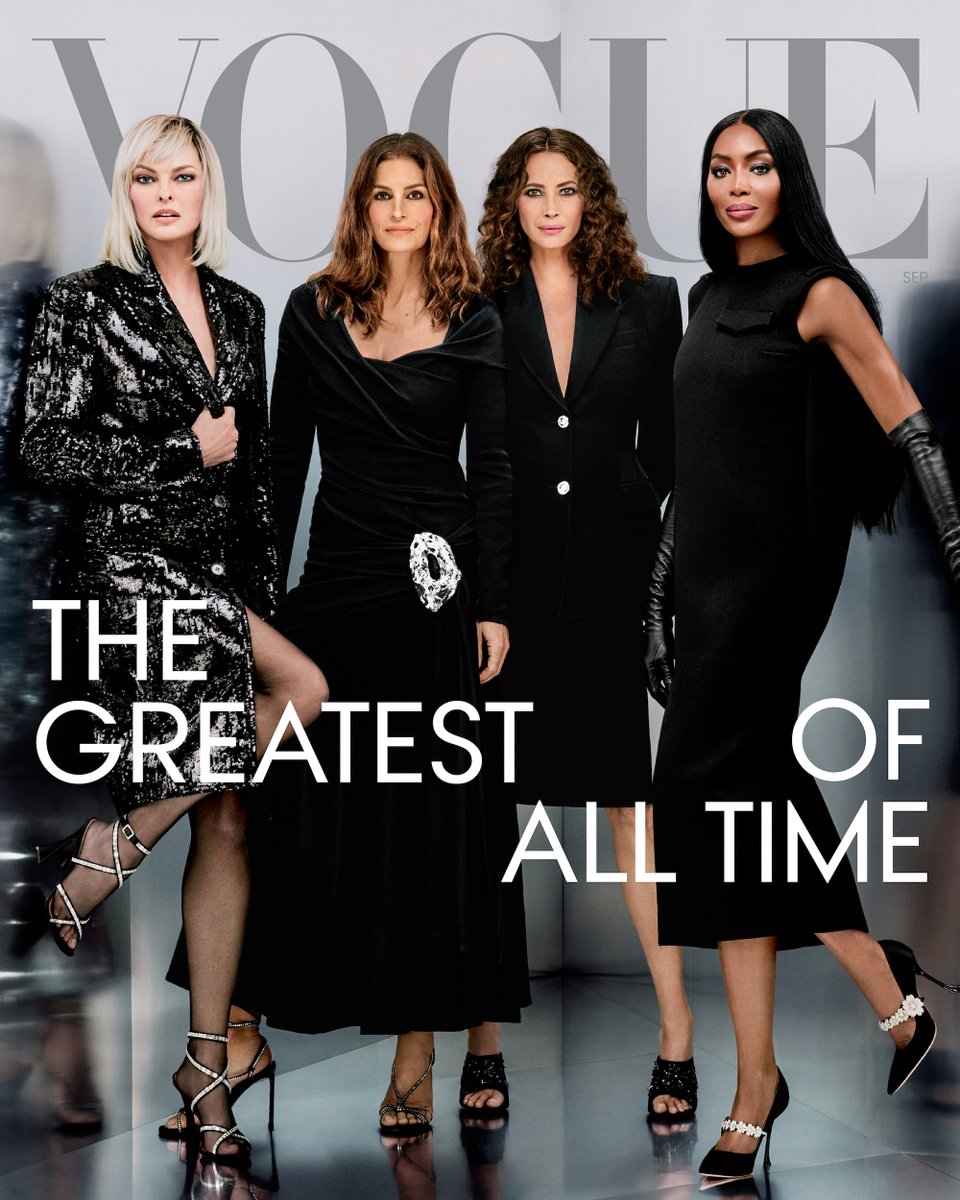 voguemagazine's tweet photo. They’re supersonic! Introducing Vogue’s September cover, starring the Supers. https://t.co/KjI1EJWzkt https://t.co/0i0TeJYdDs