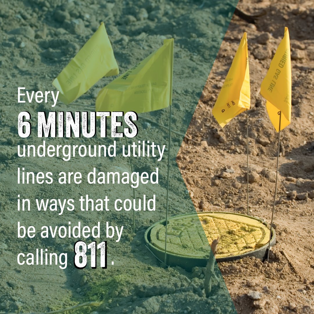 aga_naturalgas's tweet photo. It's 8/11, #SafeDiggingDay!

Today and every day, avoid potential hazards by calling 811 BEFORE you dig. 

Protect yourself, your home, and #naturalgas pipelines by calling 811 before any outdoor digging. #CallBeforeYouDig #Call811 https://t.co/uxZ9QOYcNa