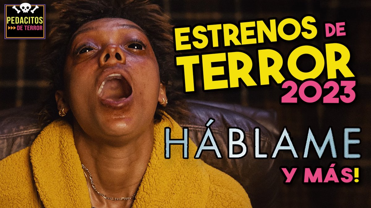 Pedacitosterror's tweet photo. En el video de esta semana les cuento un poquito y sin spoilers que me pareció HABLAME (Talk to me) la nueva pelicula de terror de A24 que acaba de estrenar en cines y ademas 3 pelis mas chiquitas que pasaron muy desapercibidas😱. Te lo dejo acá: https://t.co/403F4Tbrsk 💀 https://t.co/P8TynfoGQ0