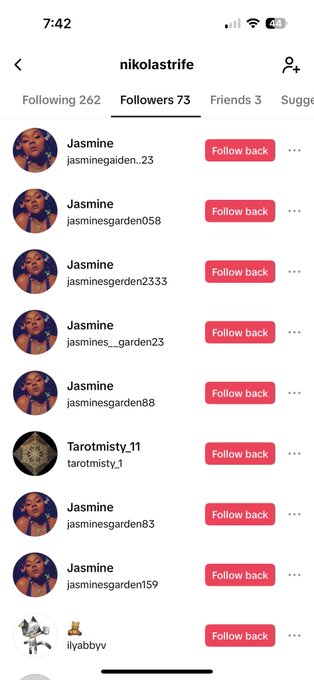 i got a sudden influx of tiktok followers and they're almost all fake 😭 https://t.co/bhE8pSpYXb<a href="/tag/mvsales"class="tags"><span>#mvsales</span></a><a href="/tag/mvtrans"class="tags"><span>#mvtrans</span></a>