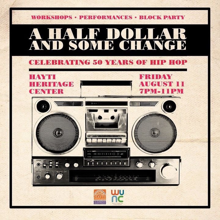 Tonight we celebrate Hip-Hop at legendary <a href="/HaytiHeritage/">Hayti Heritage Center</a> !! Join us for workshops, performances, and good vibes! See you there!