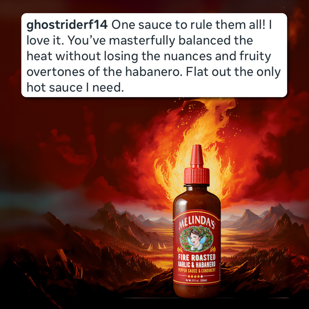 melindasfoods's tweet photo. Thank you @ghostriderf14 for the call out. We agree, this sauce rules. Link in bio #fireroasted #melindashotsauce #melindasfoods #heatandflavor #cheffigofficial #setyourmouthonflavor https://t.co/7laHiwakzV https://t.co/HAxIfEsol5