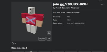 FrizyDragon's tweet photo. Natzi - kkk clothing group bypass Shirt
@GRAVITY_RBX @realRubenSim @Roblox #ROBLOX
bypass shirt
https://t.co/pfOFLHcDA4
bypass shirt
https://t.co/i2L53AMnG0
Group
https://t.co/d3kb7e9Ysd https://t.co/pqgqeM2uYE