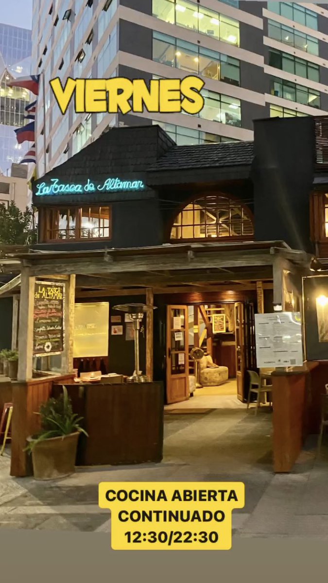 TascaDeAltamar's tweet photo. Viernes !!! Cocina abierta hasta las 22:30
#SantiagodeChile #LasCondes #pescadosymariscos #cocinachilena https://t.co/HpB5aDCPfQ