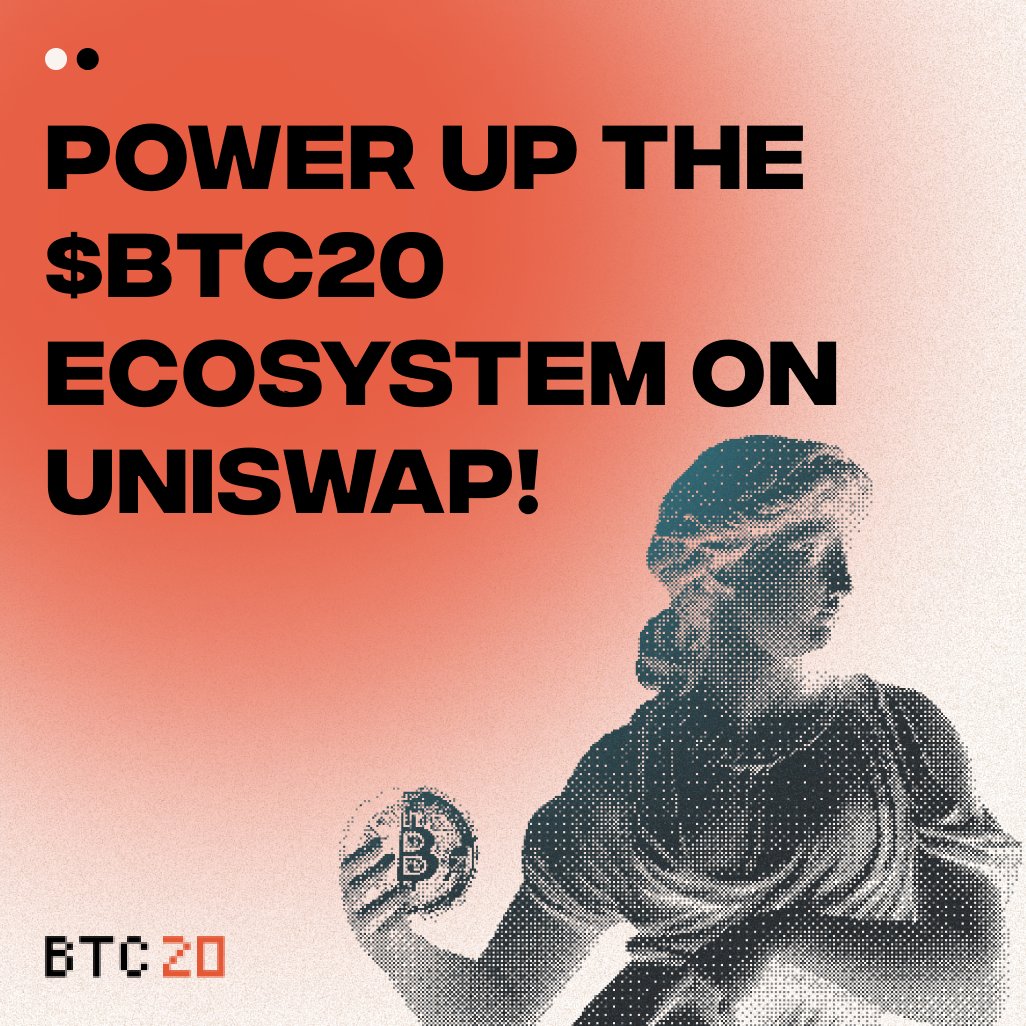 BTC20Token's tweet photo. 🔥 Power Up the $BTC20 Ecosystem on Uniswap! 🔥

Liquidity pools are like communal pots where users deposit their #Tokens. These tokens are then used to facilitate #Trading on platforms like @Uniswap. 

💸By adding your $BTC20 to the pool, you're essentially allowing others to #Trade with it, and in return, you earn a portion of the trading fees.

Why join the $BTC20/WETH pool?
🚀Earn Fees: As a liquidity provider in the #BTC20
@Uniswap pool, you'll earn a share of up to 0.3% of the fees on all trades. Fees are generated with every #Trade and distributed proportionately based on your share of the pool.
🛡️Support $BTC20: By providing liquidity, you're strengthening the #BTC20 ecosystem and ensuring smoother trades for everyone.

🔗Join the pool and start earning today: https://t.co/sVuqOjEgPG