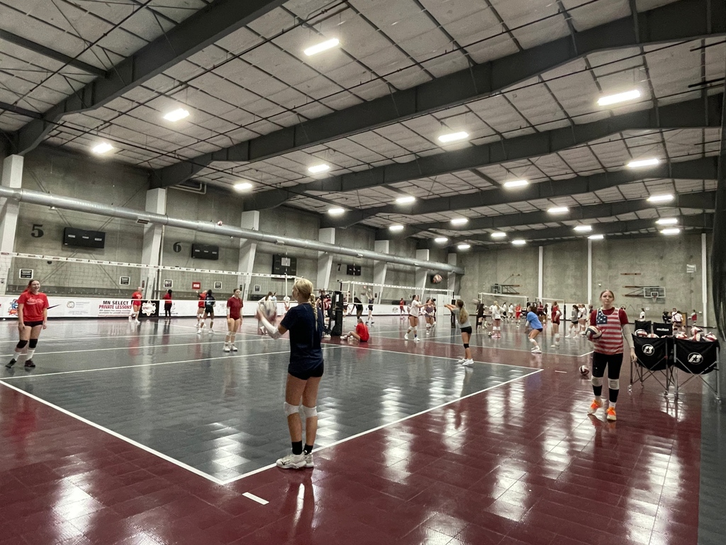 Day 4 of Maple Grove Crimson Volleyball Captains' Practice with a bit of a USA vibe going!

Only one more day left!  

#crimson_vb #CrimsonProud #ItAllBeginsHere