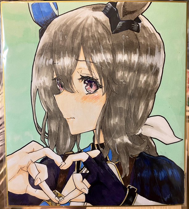 明日のコミケに出す色紙アヤべさん