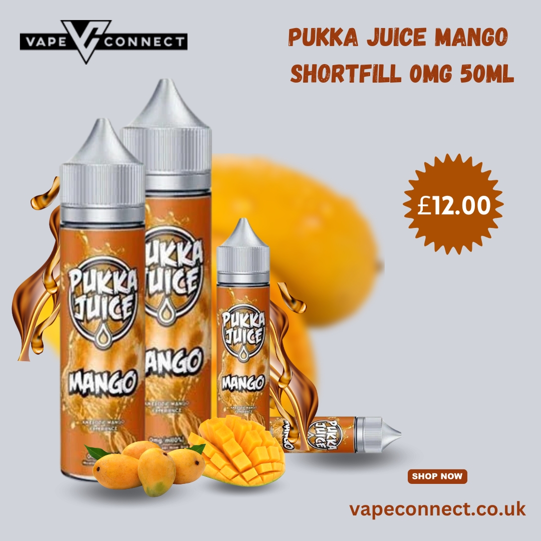 Pukka Juice Mango Shortfill 0MG 50ML at £12.00
 
 The sweet taste of mango is consistent throughout complemented by an ice layer for a refined vape.
  vapeconnect.co.uk/products/pukka……

#vapeconnect #pukkajuice #shortfills #mango #vape