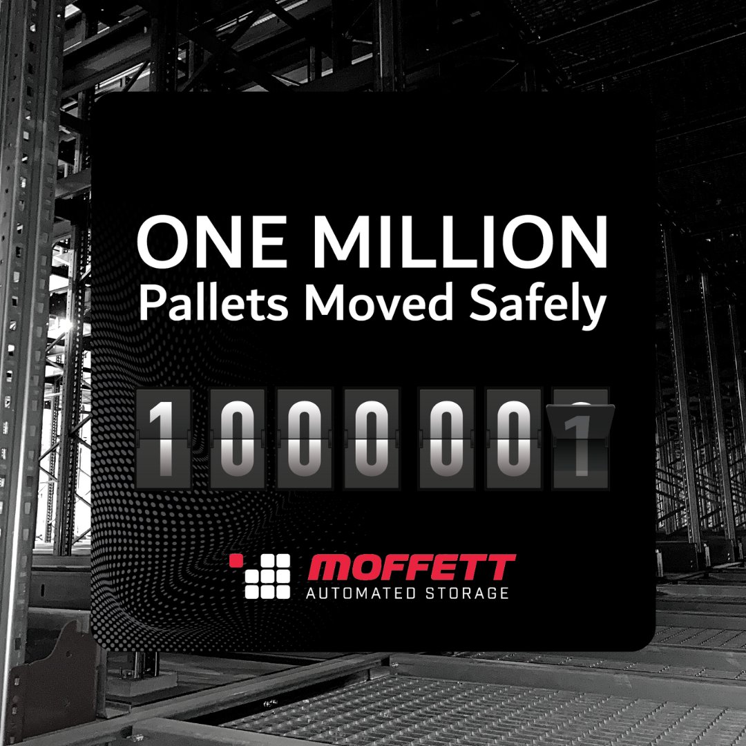 Revolutionising Storage, One Pallet at a Time! 🔄📦🎈
With the first system operating since 2018, we have just hit the phenomenal mark of 1 million pallets moved through our storage systems worldwide. 🌐✨

#Moffett1Million #AutomatedStorage #InnovatingLogistics