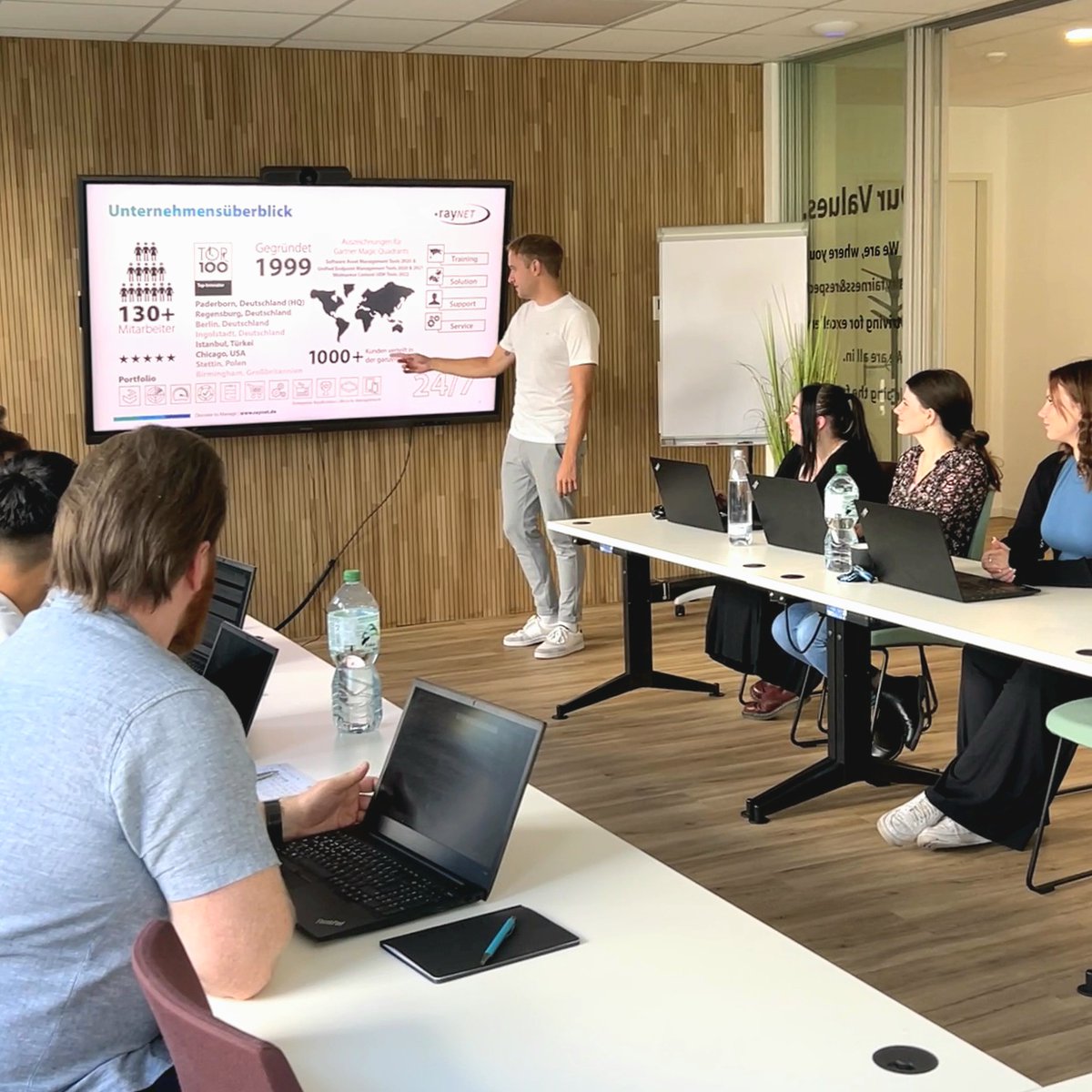 raytweets's tweet image. After a short summer break, our trainees returned to the #Raynet classroom, where they take a deep dive into the Raynet portfolio, and get to know the company through interactive sessions with other trainees. 😊

(1/3)