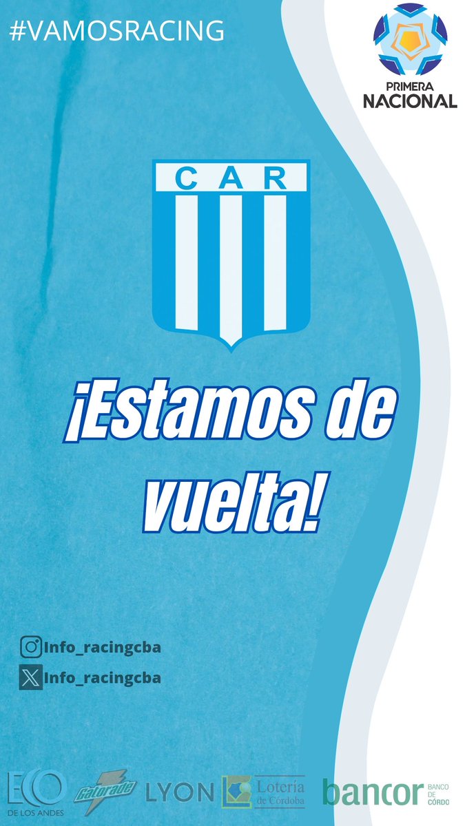 Racing de Córdoba tweet media