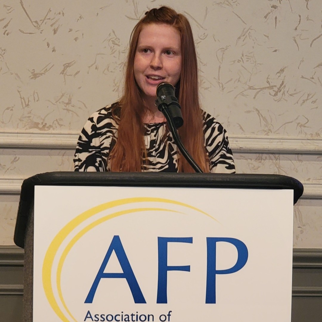 AFPSWFL's tweet photo. AFP Southwest Florida Chapter thanks Adrienne Bookhamer, LCSW, Lakewood Ranch Community Fund, for being our guest at the August 8 AFP meeting. Adrienne gave our non-profit and fundraising friends an informative presentation on Social Enterprise. https://t.co/wlBf40j6Us