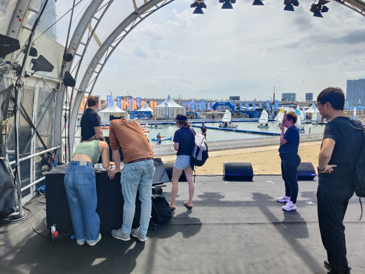 ⛵️A look behind-the-scenes at the preparations of the launch of the Sailing+ Experience app during the Sailing World Cup! Through real-time data tracking, visualisations and AR, this app offers an unprecedented viewing experience. More details soon!