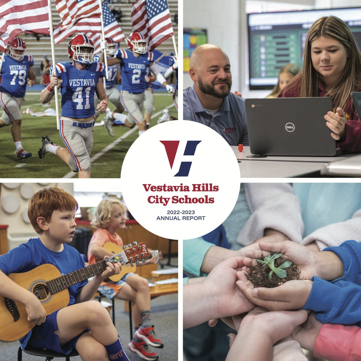 2023-24 is underway, but we're still celebrating all our students & schools accomplished last year! Pick up the brand new 2022-23 VHCS Annual Report at any of our schools, the Board of Education, City Hall, Chamber of Commerce, or online: vhcs.us/reports