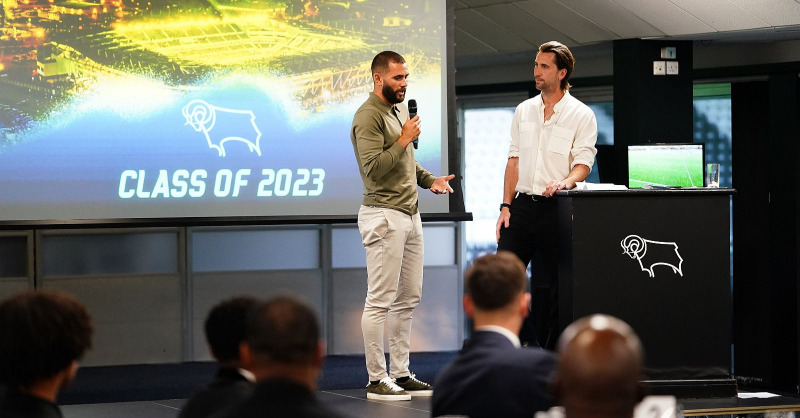 We staged our Academy Induction Evening for the new scholars last night ℹ️ Hosted by former captain Shaun Barker, Academy Manager Matt Hale, Head Coach Paul Warne and Under-21s Player-Coach Bradley Johnson were some of the names that took to the stage at the event! 🗣️ #DCFC
