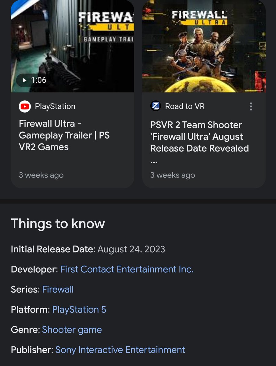 Durrtydoesit's tweet photo. #FireWallUltra's the 3rd 1st party release from @Playstation in 2023 on the #PSVR2 platform...@Sony's 2ndary more expensive peripheral, it joins #SpiderMan2 and the Next Gen Spectac #HorizonBurningShores to make 5 drops in 2023! By comparison the comps only dropped #RedFail and the indie #HiFiRush...