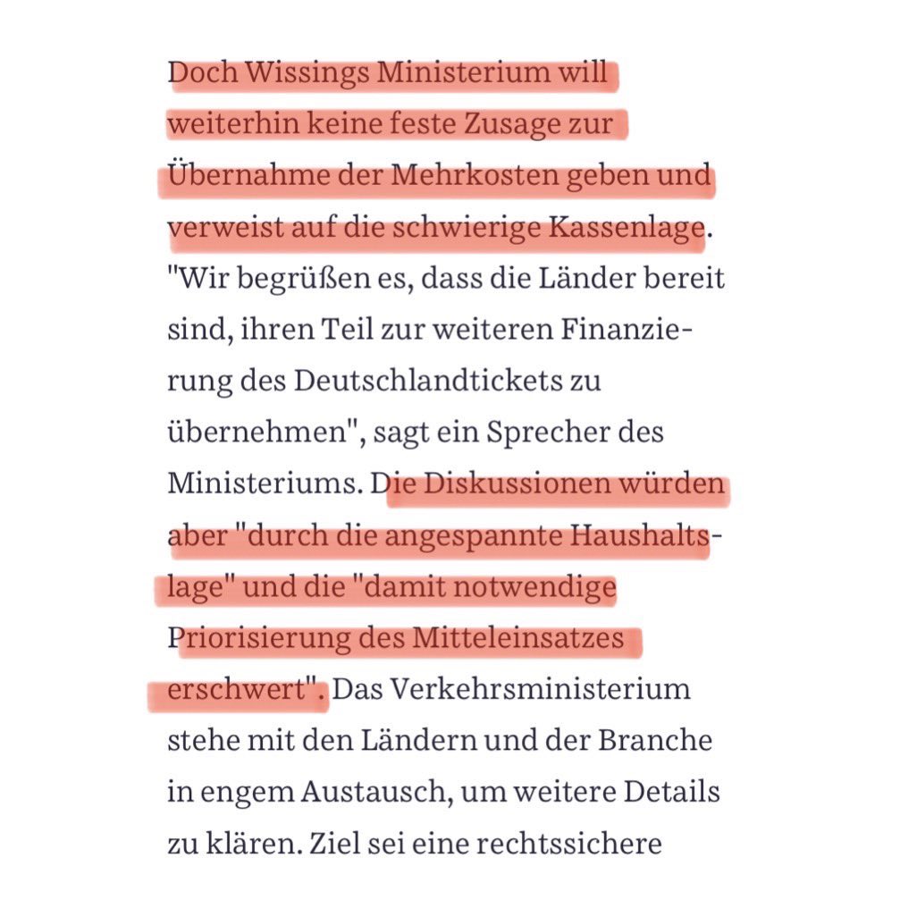 derLampenputzer's tweet photo. Wissing will die Finanzierung des 49€ Tickets wegen „angespannter Haushaltslage“ bislang nicht für nächstes Jahr zusagen, was es laut Ländern „ernsthaft gefährdet“ und wenn es dieses Ministerium schafft, die eine gute Sache zu killen, zu der es gezwungen wurde, raste ich aus https://t.co/vIvntE5219