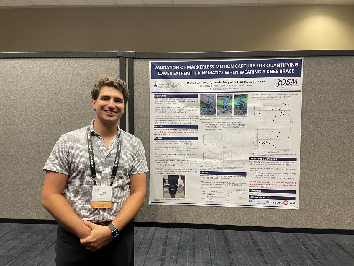 Awesome to see all the great biomechanics research featuring Theia3D at #ASB2023, Pratham Singh, <a href="/BiomecKSong/">Ke Song</a>,  Jutharat Poomulna,<a href="/Joshua_Taylor29/">Joshua Taylor</a>