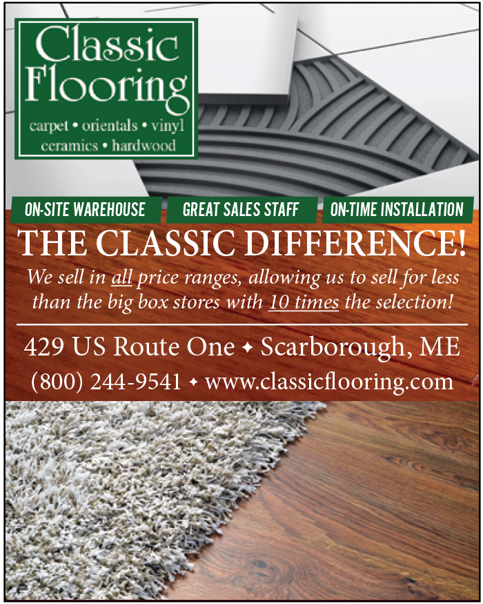 Experience #TheClassicDifference at Classic Flooring - lower prices than big box stores with 10X the selection! Stop by 429 US Rte 1 in #Scarborough or click classicflooring.com today! #hardwoodfloors #carpet #tile #tilefloors #vinylflooring #installation #keepitlocalmaine